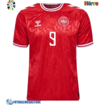 Fotballdrakt Herre Danmark Rasmus Hojlund #9 Hjemmedrakt EM 2024 Kortermet